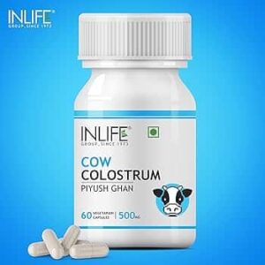 Inlife Cow Colostrum Supplement, 500mg Veg. Capsules