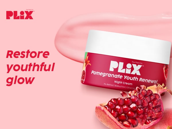 PLIX - THE PLANT FIX Pomegranate 1% Retinol & 1% Bakuchi Oil Anti Ageing Night Cream - Image 2